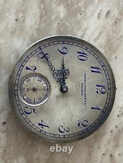 Nice Clean Vintage Patek Pocket Watch Movement Running For Parts