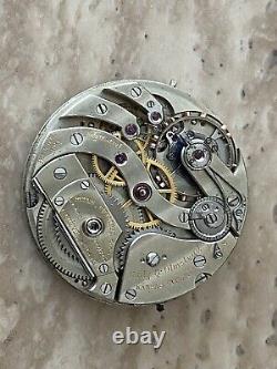 Nice Clean Vintage Patek Pocket Watch Movement Running For Parts