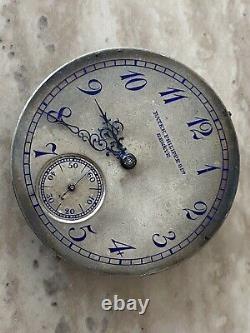 Nice Clean Vintage Patek Pocket Watch Movement Running For Parts