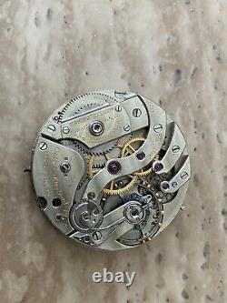 Nice Clean Vintage Patek Pocket Watch Movement Running For Parts