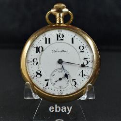 Nice Hamilton 21j Rr 16s #990 Pocket Watch C1907 For Service/restore Runs