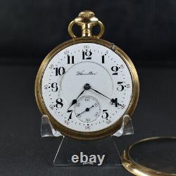 Nice Hamilton 21j Rr 16s #990 Pocket Watch C1907 For Service/restore Runs