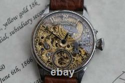 Nice skeleton PATEK PHILIPPE & Co GENEVE MEN'S POCKET WATCH MOVEMENT