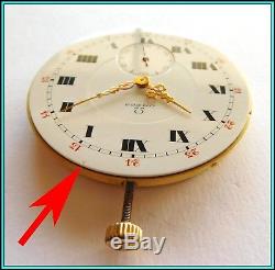 OMEGA Pocket Watch Movement Cal. 18LPB WORKING Unusual Condition LOOK
