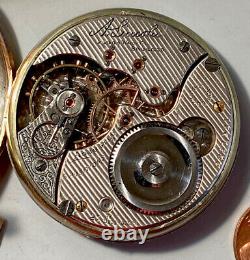Old Antique Illinois Pocket Watch Movement A. Lincoln 21 Jewels 5 ADJ