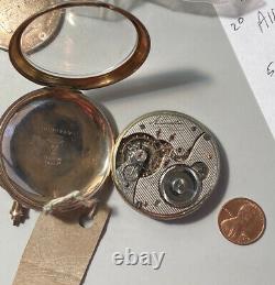 Old Antique Illinois Pocket Watch Movement A. Lincoln 21 Jewels 5 ADJ