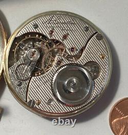 Old Antique Illinois Pocket Watch Movement A. Lincoln 21 Jewels 5 ADJ