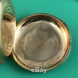 Old Longines Solid Gold 18k And Enamel Pocket Watch High Grade Movement