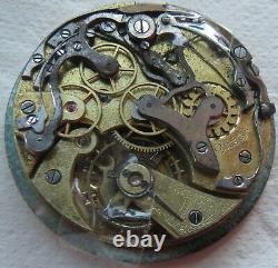 Omega Chronograph Pocket Watch movement & enamel dial 43 mm in diameter