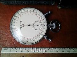 Omega MG1135 stopwatch rattrapante cal 190 split second lemania movement 1945