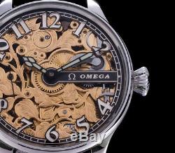 Omega Men's Skeleton High Quality Pocket Watch Movement 1905