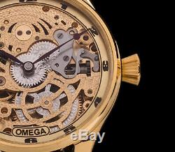 Omega Men's Skeleton High Quality Pocket Watch Movement 1933