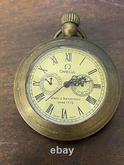 Omega Pocket Watch Made in Switzerland since 1775 Brass Has issues
