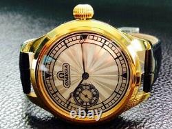 Omega antique wristwatch hand-wound back skeleton vintage pocket movement g95