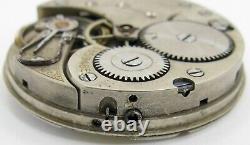 Omega pocket 16s watch 17 jewels 2 adj. Movement for parts. Fit open face case