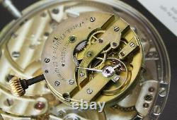 Original PATEK PHILIPPE Pocket Watch Movement & Porcelain Dial. Working! Ca 1895