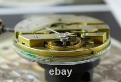 Original PATEK PHILIPPE Pocket Watch Movement & Porcelain Dial. Working! Ca 1895