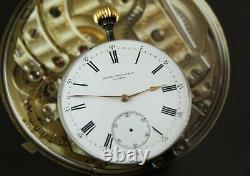 Original PATEK PHILIPPE Pocket Watch Movement & Porcelain Dial. Working! Ca 1895