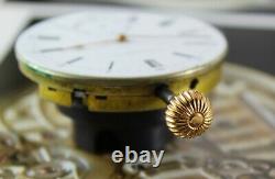 Original PATEK PHILIPPE Pocket Watch Movement & Porcelain Dial. Working! Ca 1895