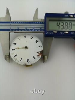 Ornate Verge Pocket Watch Movement by Lipscomb London, Ticking (Z29)