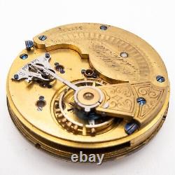 Otto Wettstein 18-Size Lever-Set Hunting-Config Antique Pocket Watch Movement