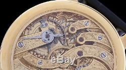 PATEK PHILIPPE & Cie SKELETON VENETIAN MASK ENGRAVED SWISS POCKET WATCH MOVEMENT