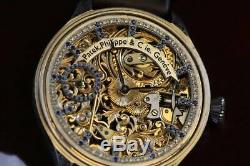 PATEK PHILIPPE & Co GENEVE Gondolo MEN'S SKELETON POCKET WATCH MOVEMENT