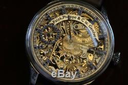 PATEK PHILIPPE & Co GENEVE Gondolo MEN'S SKELETON POCKET WATCH MOVEMENT