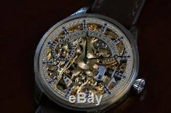 PATEK PHILIPPE & Co GENEVE Gondolo MEN'S SKELETON POCKET WATCH MOVEMENT