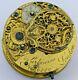 Painted Dial, London Maker Verge Fusee Pocket Watch Movement Ticks (r86)
