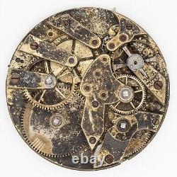 Partial Captain's Watch 45.2 mm x 6.1 mm Antique Pocket Watch Movement