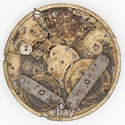 Partial Captain's Watch 45.2 mm x 6.1 mm Antique Pocket Watch Movement