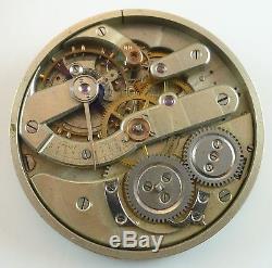 Partial High-Grade Swiss Pocket Watch Movement Hunting Configuration