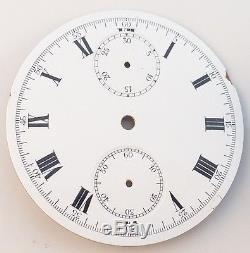 Partial Movement High-Grade Swiss Chronograph Pocket Watch Movement & Dial