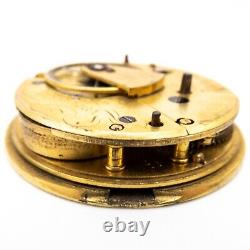 Partial Robert Roskell of Liverpool English Antique Fusee Pocket Watch Movement