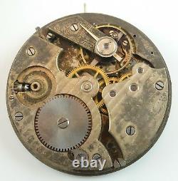 Partial Swiss Calendar Pocket Watch Movement Scarce Model