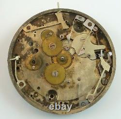 Partial Swiss Calendar Pocket Watch Movement Scarce Model