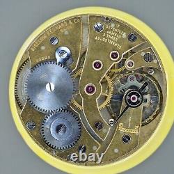 Parts / Repair Bigelow Kennard & Co. 17j 3 Adj. Ultra Thin Pocket Watch Movement