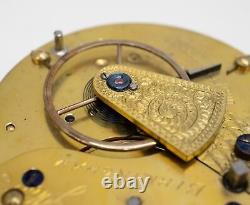 Parts / Repair Ford & Galloway Birmingham Silver Dial Pocket Watch Movement