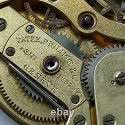 Patek Philippe Chronometro Gondolo Pocket Watch Manual Vintage Movement 47 MM
