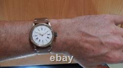 Patek Philippe Pocket Watch Movement In Hand Made Bronze 36mm Wrist Case c. 1883