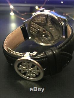 Patek Philippe Pocket Watch Movement In Handmade Wristwatch