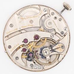 Paul Ditisheim 38.6 x 5.9 mm 18-Jewel Antique Pocket Watch Movement, Keeps Time