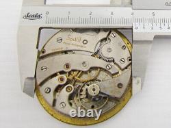 Paul Ditisheim Solvil Antique Swiss Watch Movement for Repairing or Spare Parts