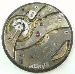 Pavillons Watch Co. Pocket Watch Movement 17 Jewels Spare Parts / Repair