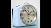 Photoshoot Junghans Fortuna Mantel Alarm Top Clock Xl Antique Bauhaus 1920s Blue Silver Germany