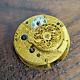 Pickett & Rundell London Verge Converted To Lever Pocket Watch Movement (s186)