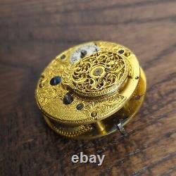 Pickett & Rundell London Verge Converted to Lever Pocket Watch Movement (S186)