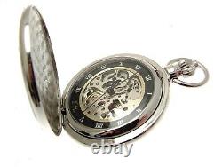 Pocket Watch Chrome Black Dial Full Hunter 1199913/1099998