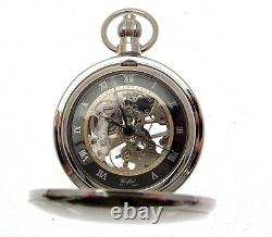 Pocket Watch Chrome Black Dial Full Hunter 1199913/1099998